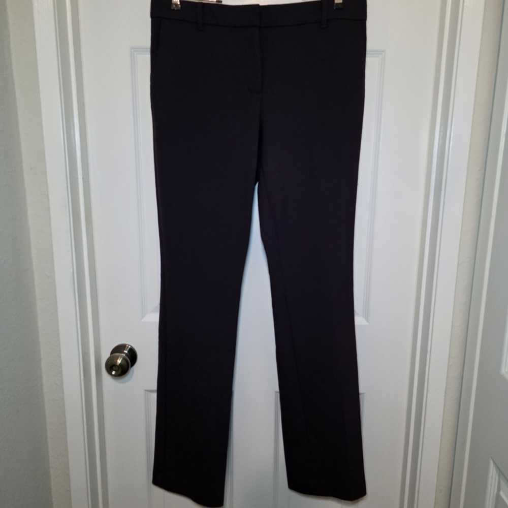 Ann Taylor Dress Pants 8T Purple The Straight Mid Rise